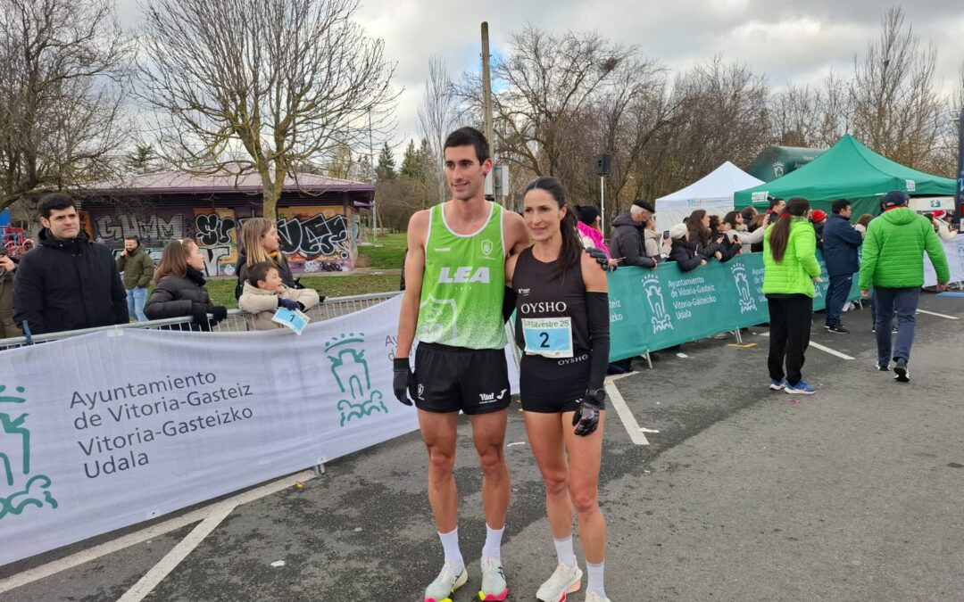 Elena Loyo y Urko Herrán vencen en la 41ª San Silvestre vitoriana